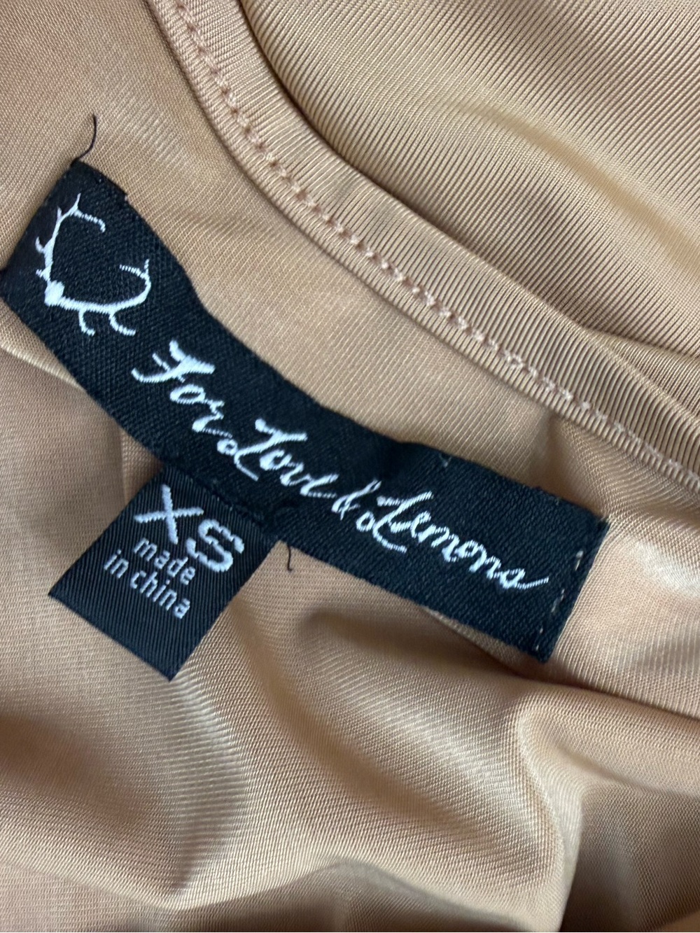 For Love & Lemons Nude Spaghetti Strap Backless Slip Dress XS - Picture 3 of 6